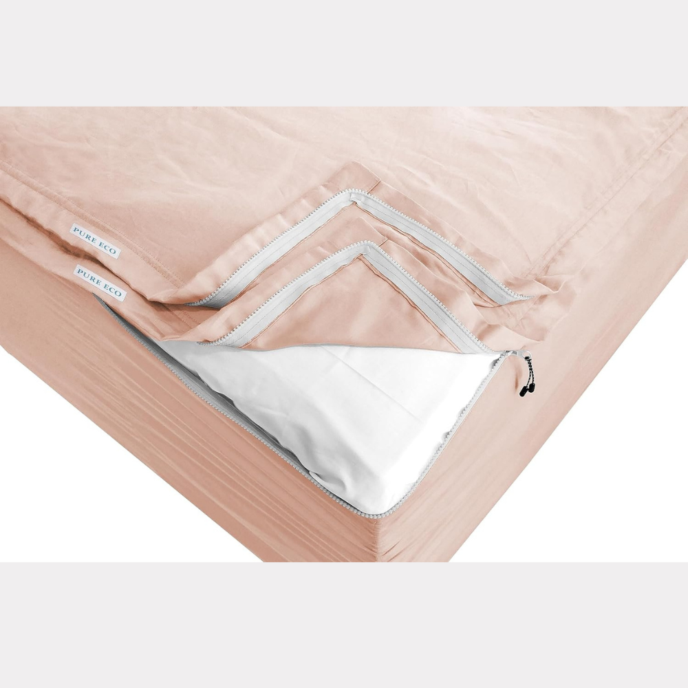 Zipper Fitted Sheet Soft Microfiber