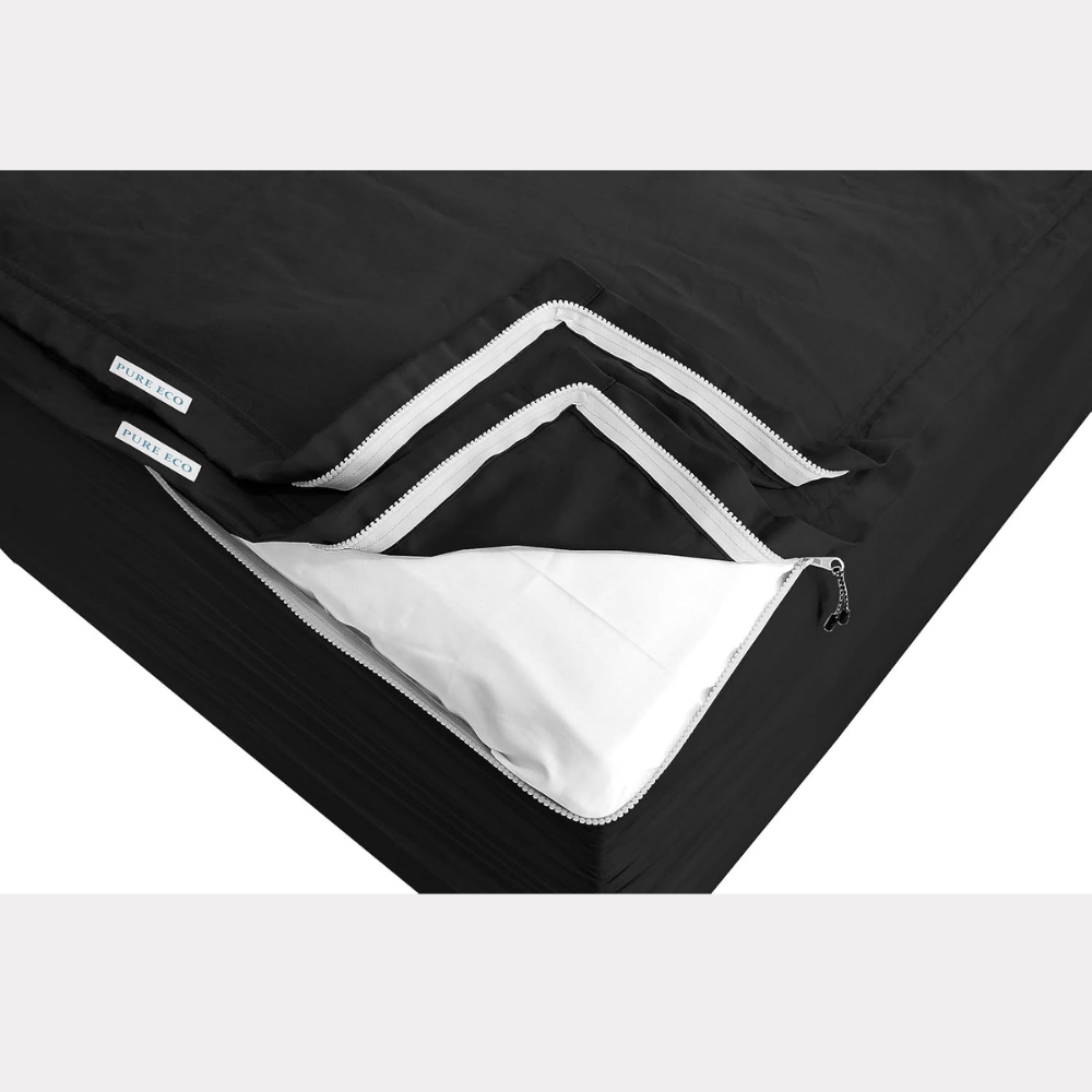 Zipper Fitted Sheet Soft Microfiber