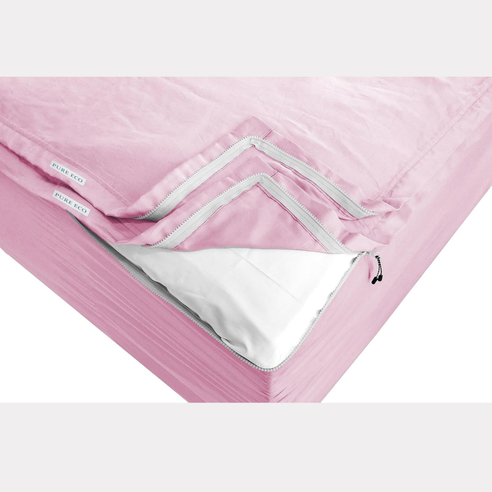Zipper Fitted Sheet Soft Microfiber