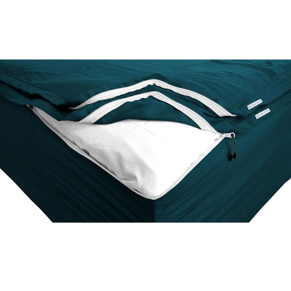 Zipper Fitted Sheet Soft Cotton