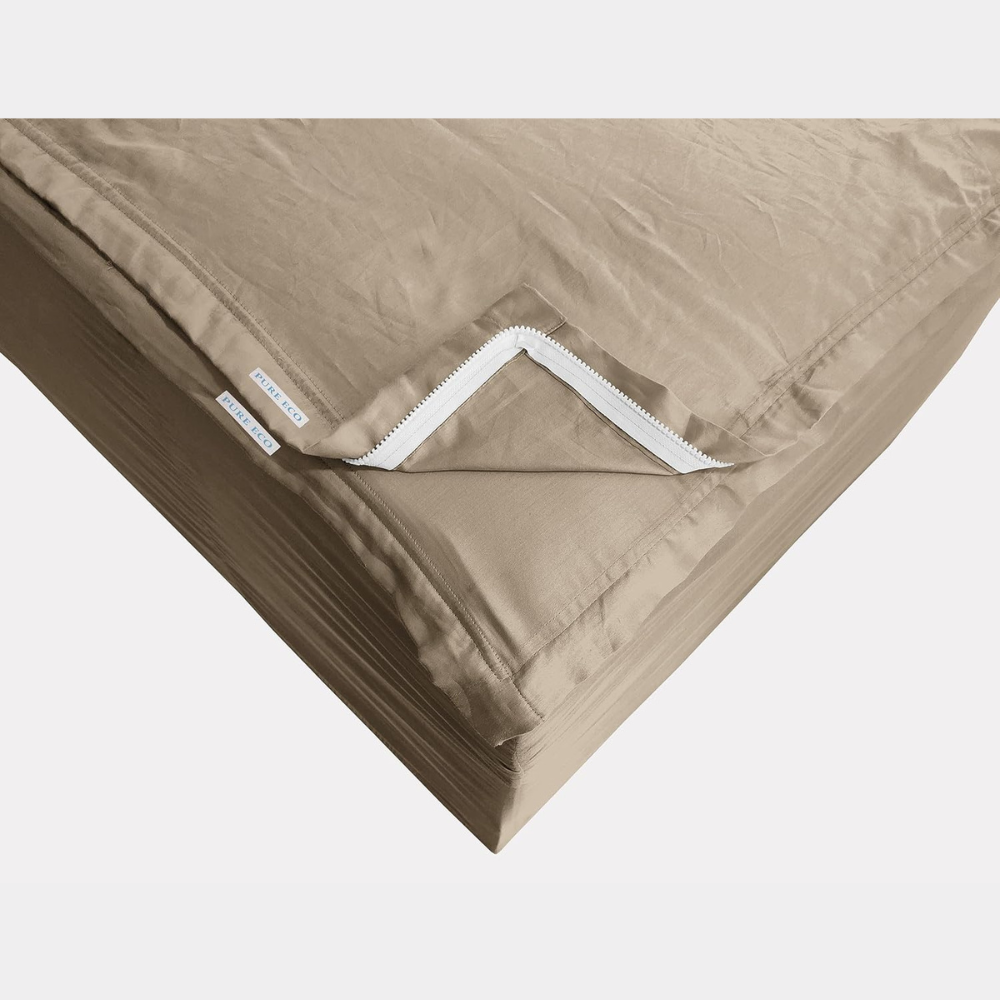 Zipper Fitted Sheet Soft Cotton