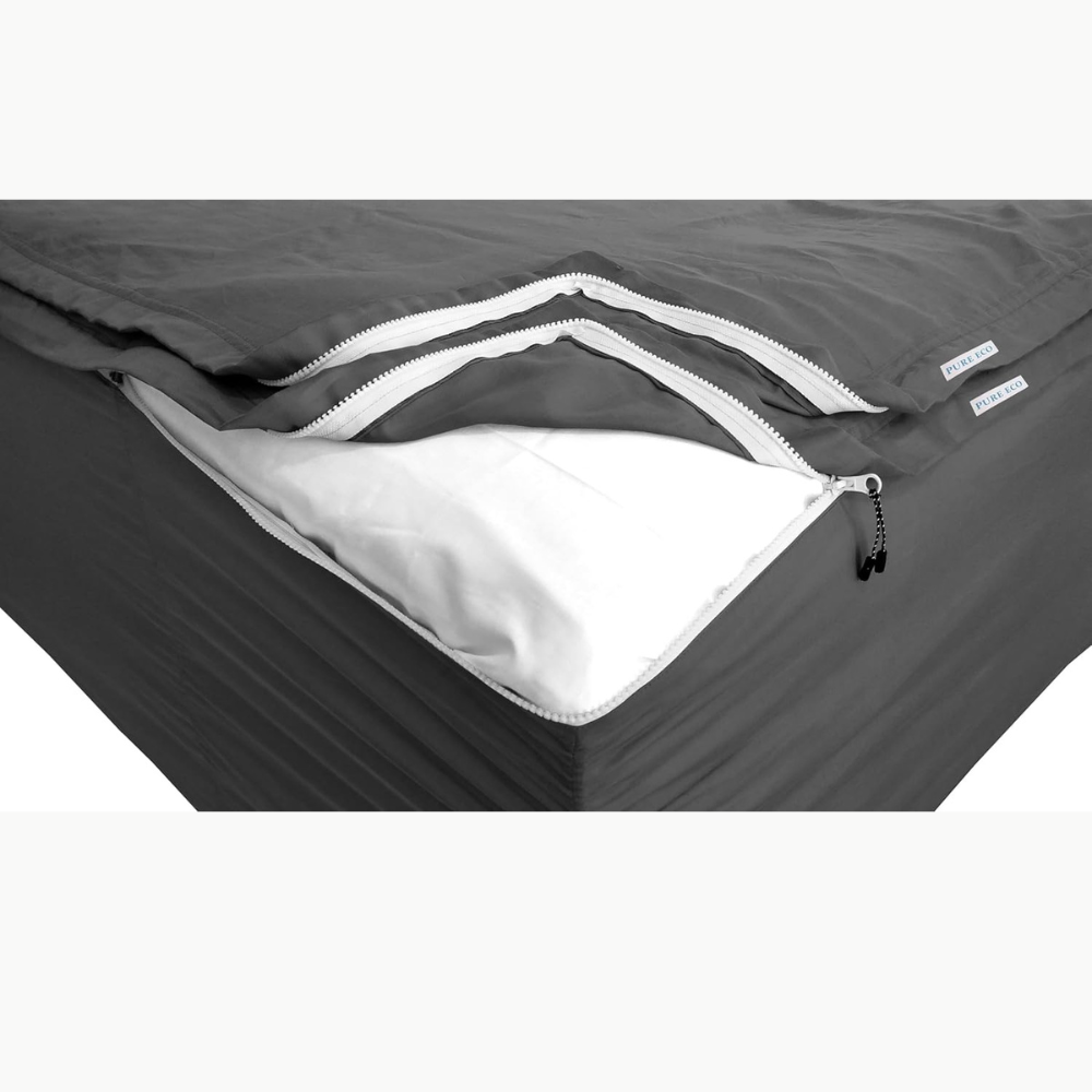 Zipper Fitted Sheet Soft Cotton