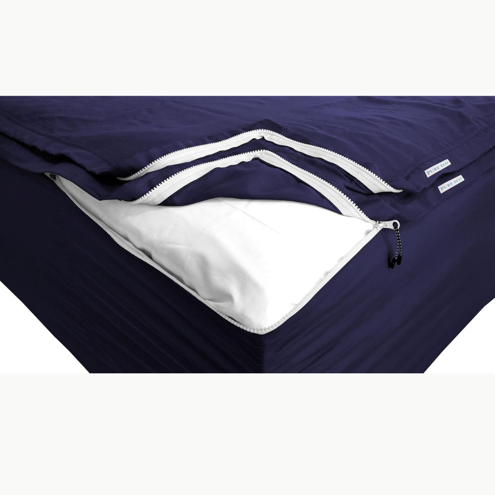 Zipper Fitted Sheet Soft Cotton