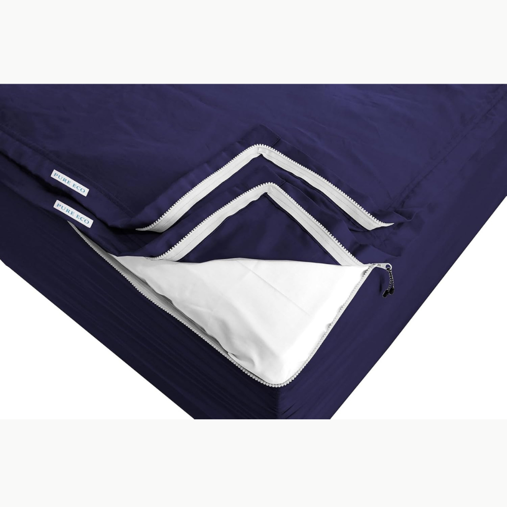 Zipper Fitted Sheet Soft Cotton