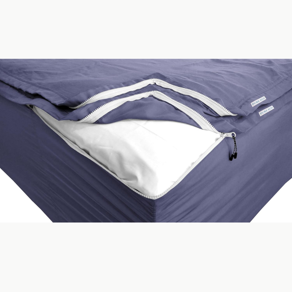Zipper Fitted Sheet Soft Cotton