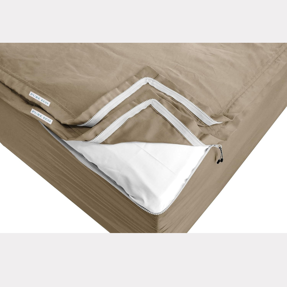 Zipper Fitted Sheet Soft Microfiber