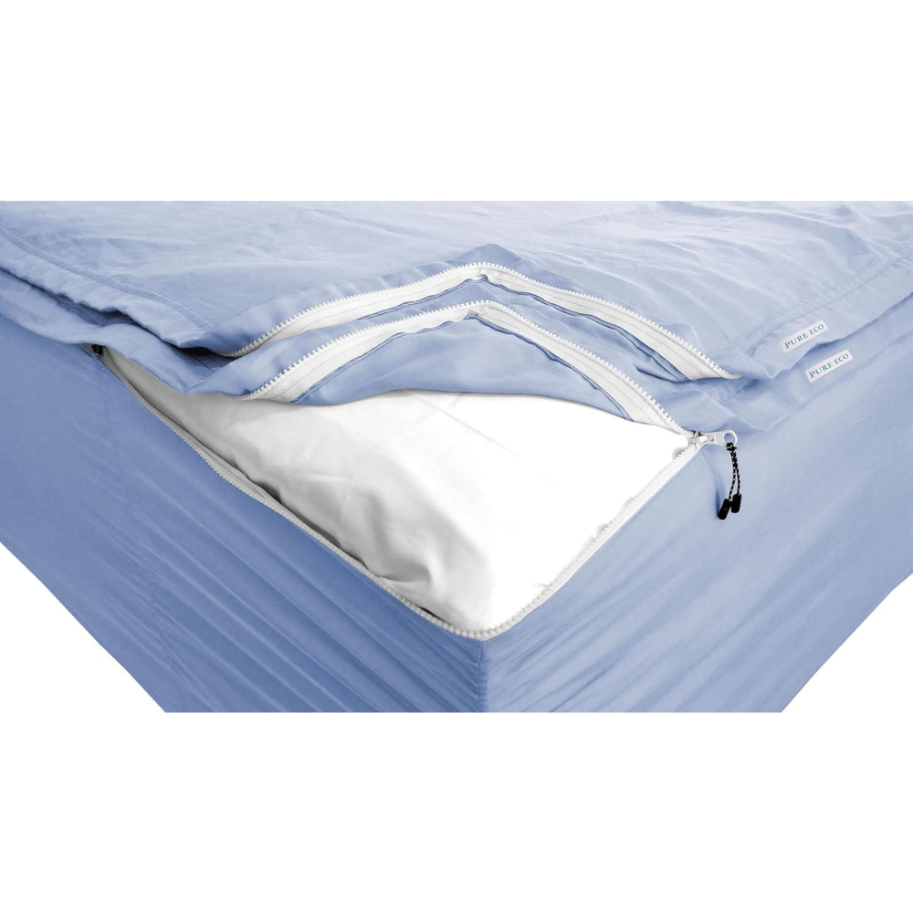 Zipper Fitted Sheet Soft Cotton