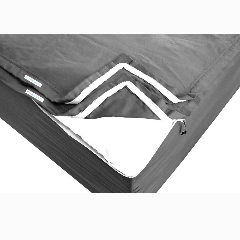 Zipper Fitted Sheet Soft Cotton