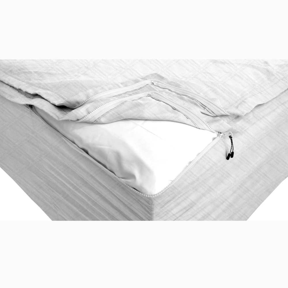 Zipper Fitted Sheet Soft Cotton