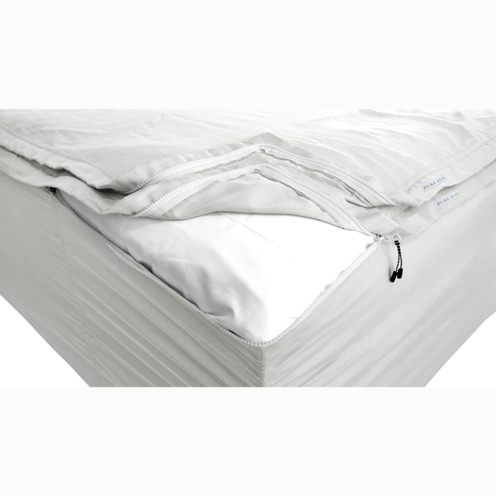 Zipper Fitted Sheet Soft Cotton
